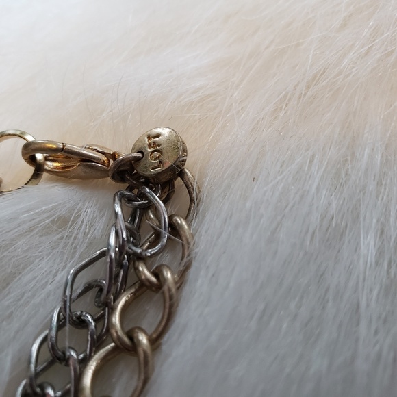 LOFT gold silver multi-strand necklace - Picture 6 of 6